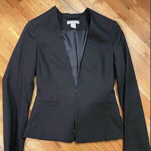 H & M Black Fitted Women's Blazer- Size 0